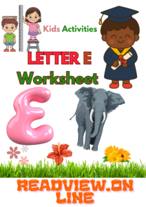 LETTER E Alphabet